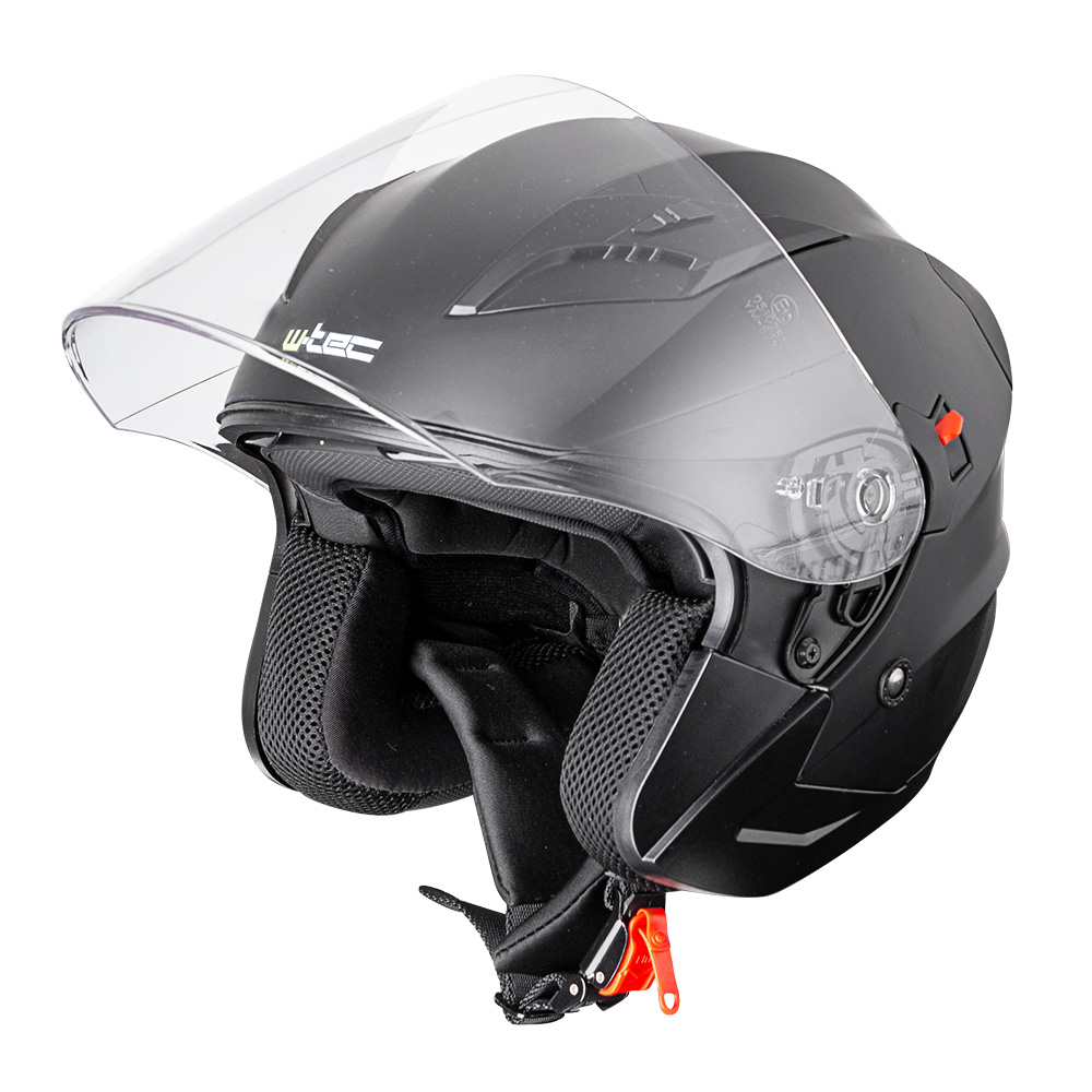 Motoros bukósisak W-TEC Putta  matt fekete  M(57-58) W-tec