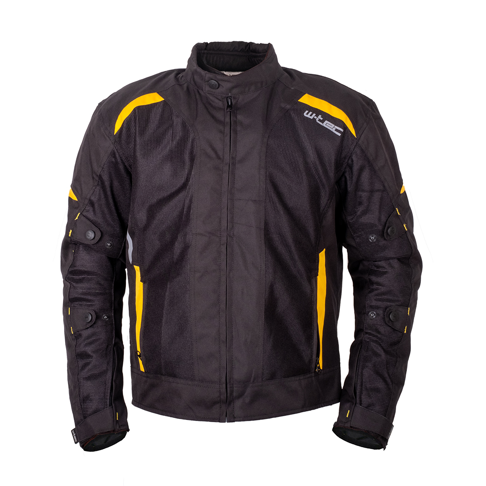 Nyári motoros kabát W-TEC Tosheck  L  fekete-sárga W-tec