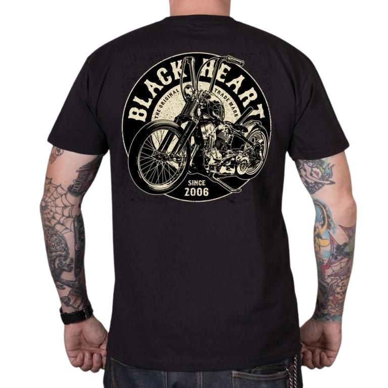 Póló BLACK HEART Chopper King  fekete  3XL Black heart
