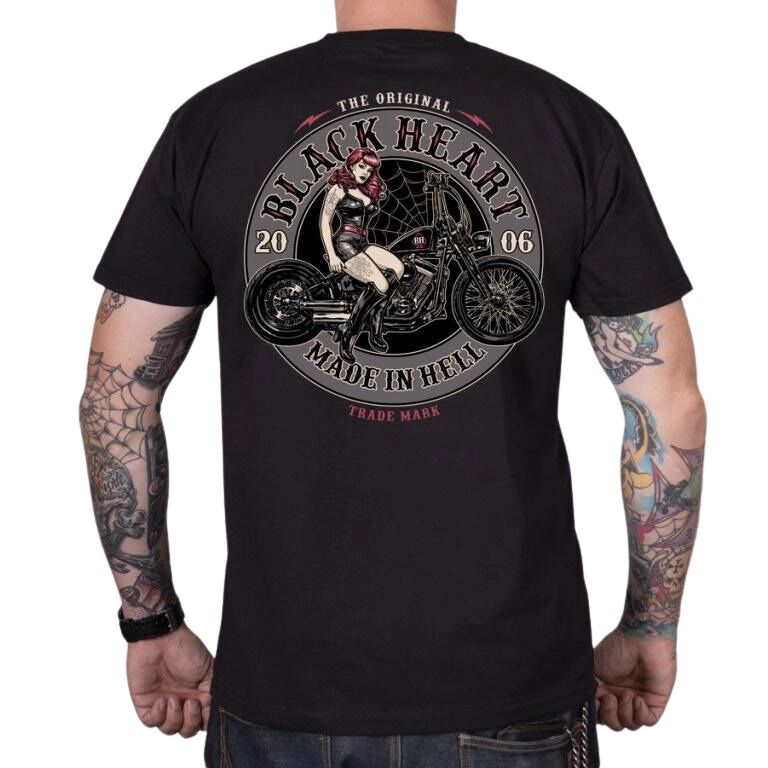 Póló BLACK HEART Ember  fekete  3XL Black heart