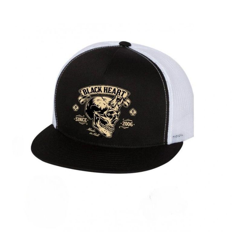 Snapback sapka BLACK HEART Devil Skull Trucker  fekete Black heart