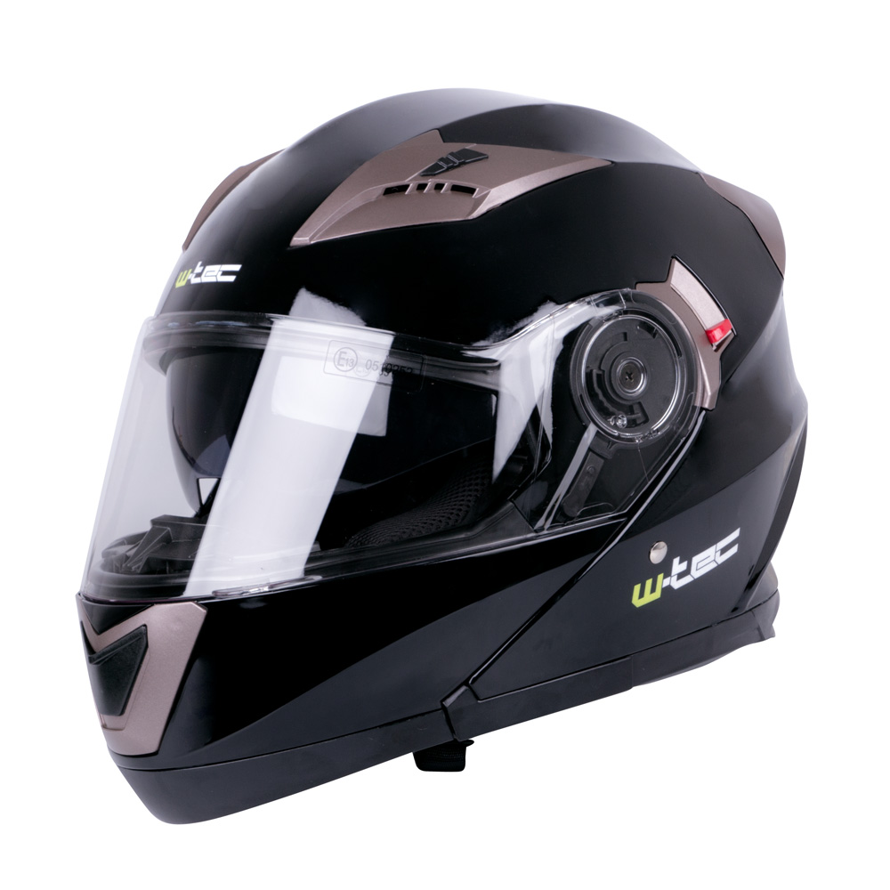 W-TEC Pezzon felhajtható motoros bukósisak  fekete-bronz  XXL(63-64) W-tec