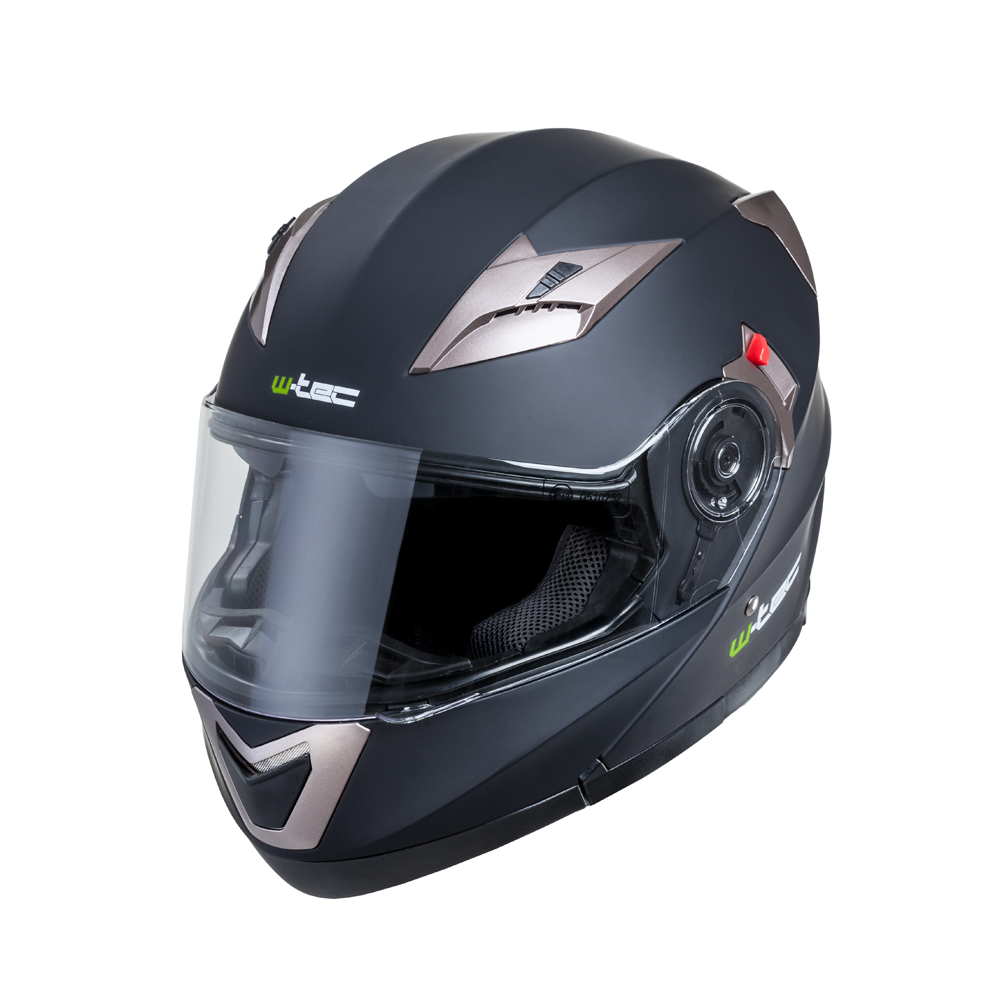 W-TEC Pezzon felhajtható motoros bukósisak  matt fekete-bronz  XS (53-54) W-tec