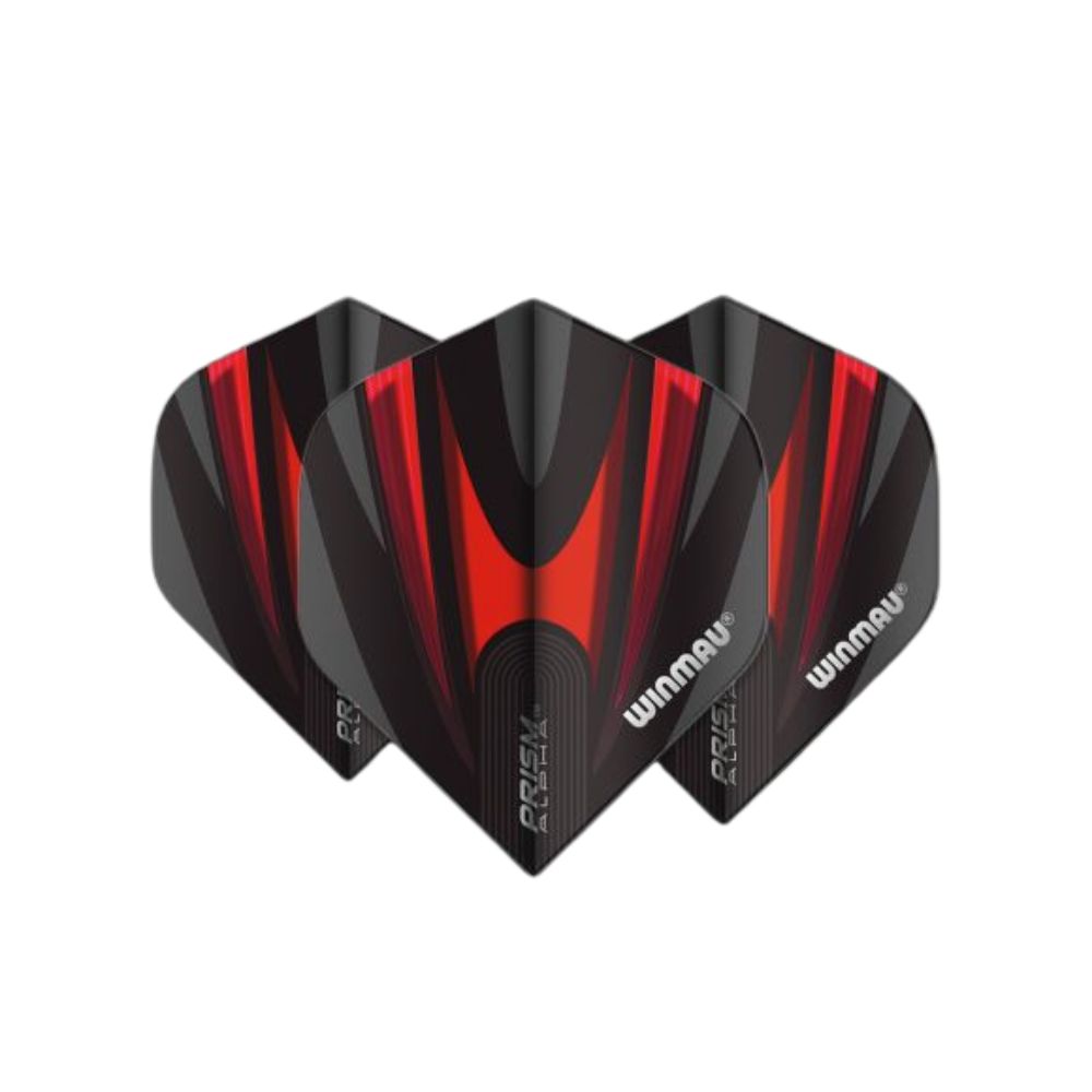 Dart szárny Winmau Prism Alpha  piros-fekete Winmau