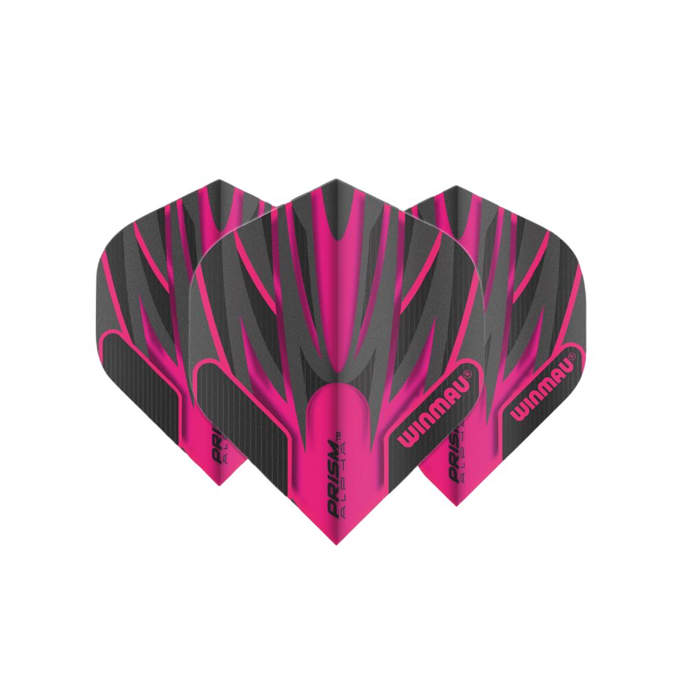 Dart szárny Winmau Prism Alpha  rózsaszín-fekete Winmau