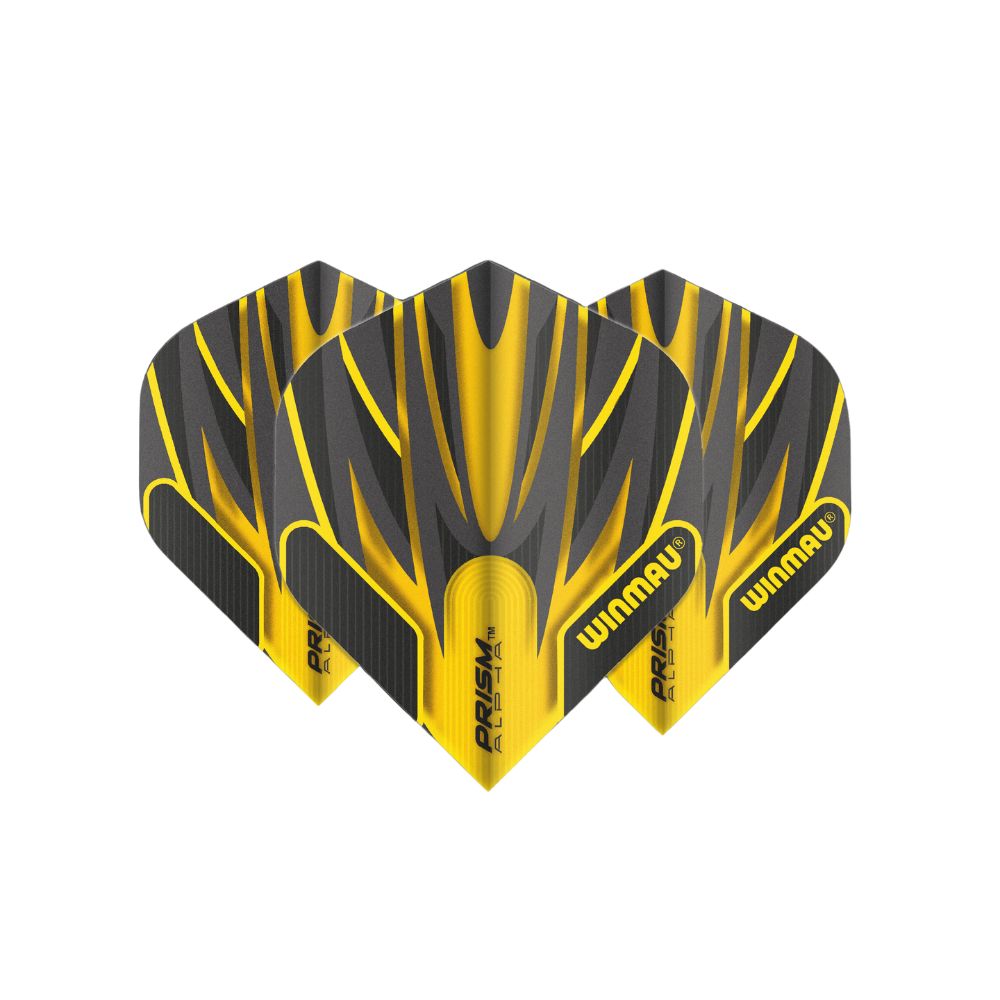 Dart szárny Winmau Prism Alpha  sárga-fekete Winmau