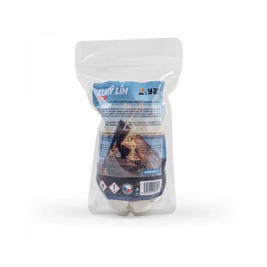 Szilárd tüzelőanyag-tabletták YATE 200 g/tabletta Yate