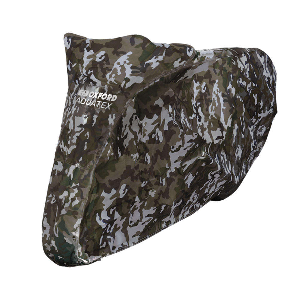 Terepszínű motorkerékpár ponyva Oxford Aquatex Camo M Oxford