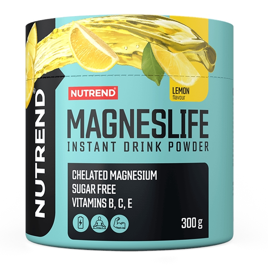 Magnézium ital Nutrend Magneslife Instant Drink Powder 300 g  narancs Nutrend