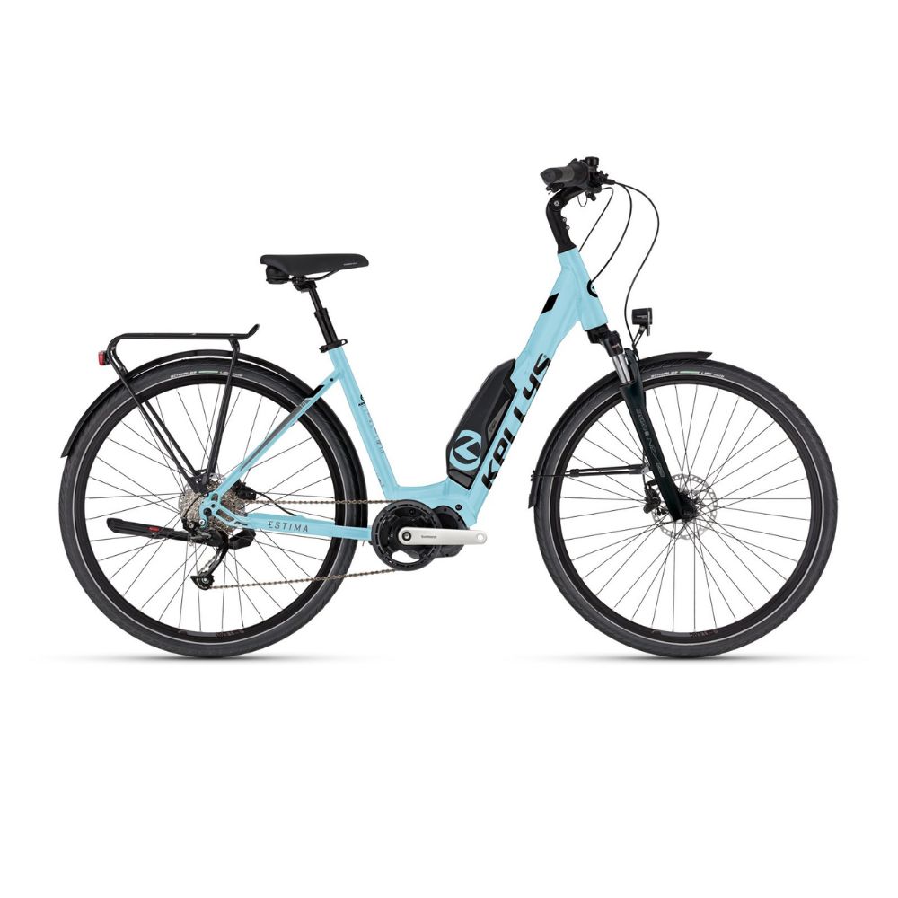 Városi elektromos kerékpár KELLYS ESTIMA 10 SH 504Wh 28" 8.0  égszínkék  M (19"