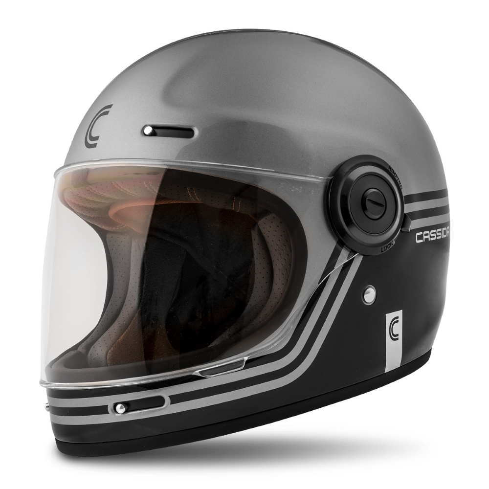 Bukósisak Cassida Fibre Super Hooligan fekete/metálszürke  XL(61-62) Cassida