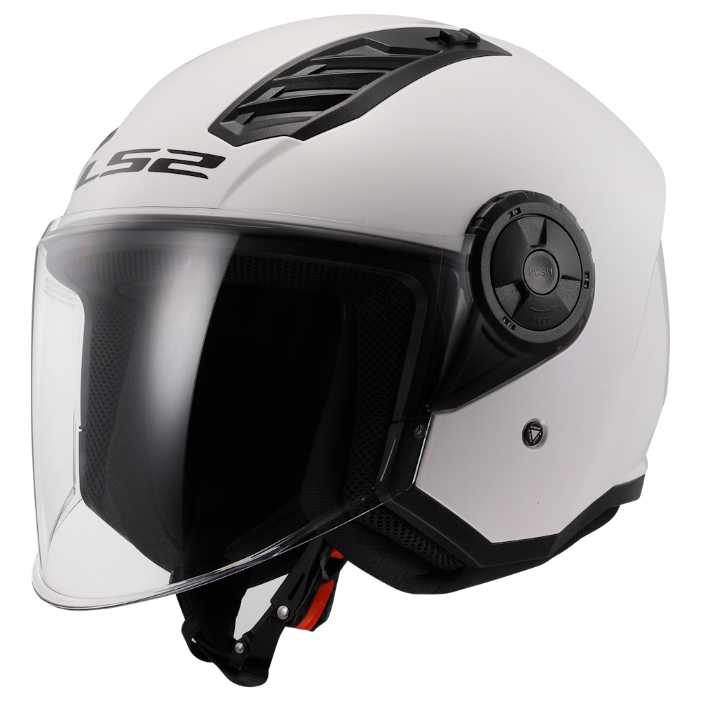 Bukósisak LS2 OF616 Airflow II Solid Gloss White  M(57-58) Ls2