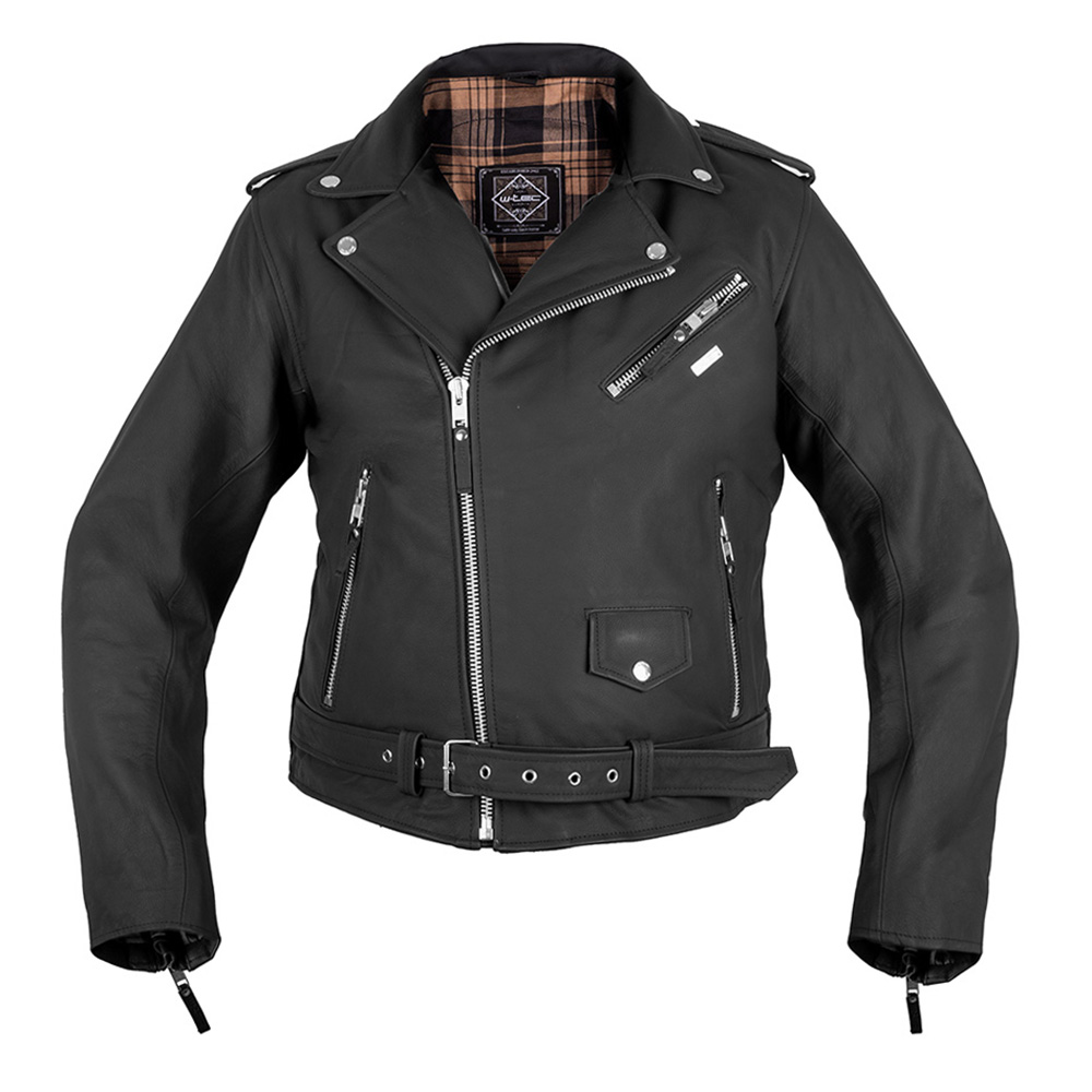 Férfi bőrkabát W-TEC Brineo  XXL bővített  matt fekete W-tec