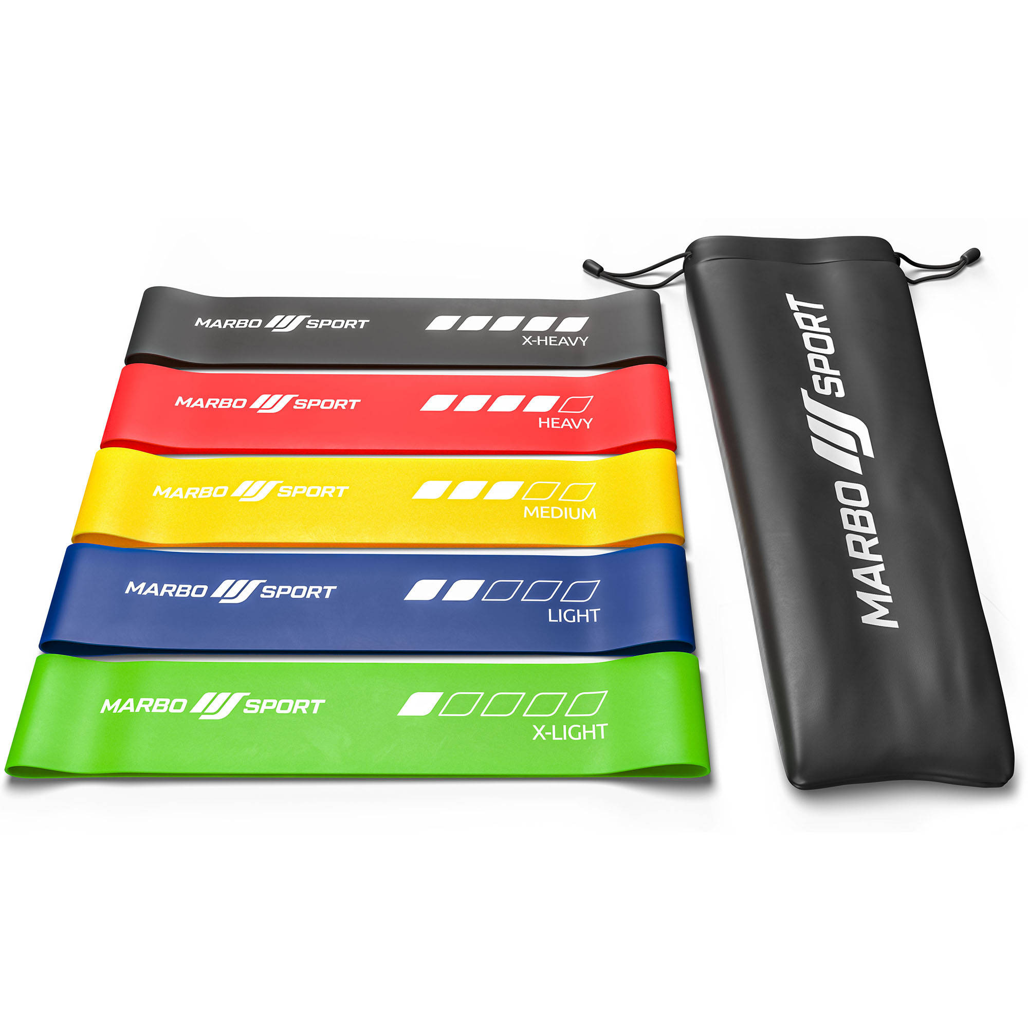5 db erősítő szalag szett 600 x 50 mm - többszínű- Marbo Sport Marbo