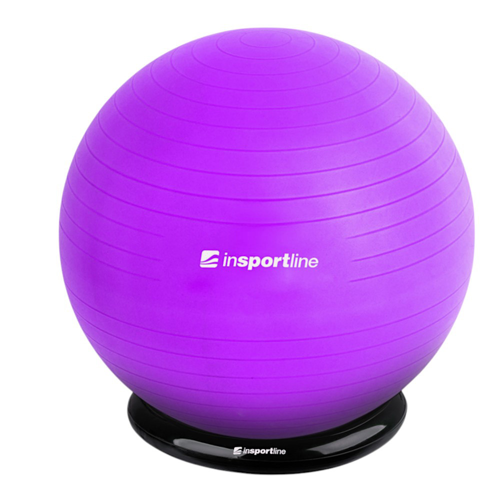 Gimnasztikai labda inSPORTline Top Ball 85 cm alappal  lila Insportline