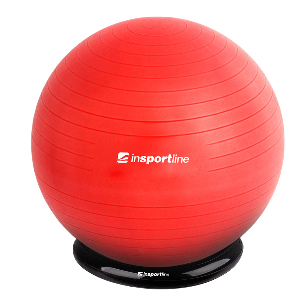 Gimnasztikai labda inSPORTline Top Ball 85 cm alappal  piros Insportline