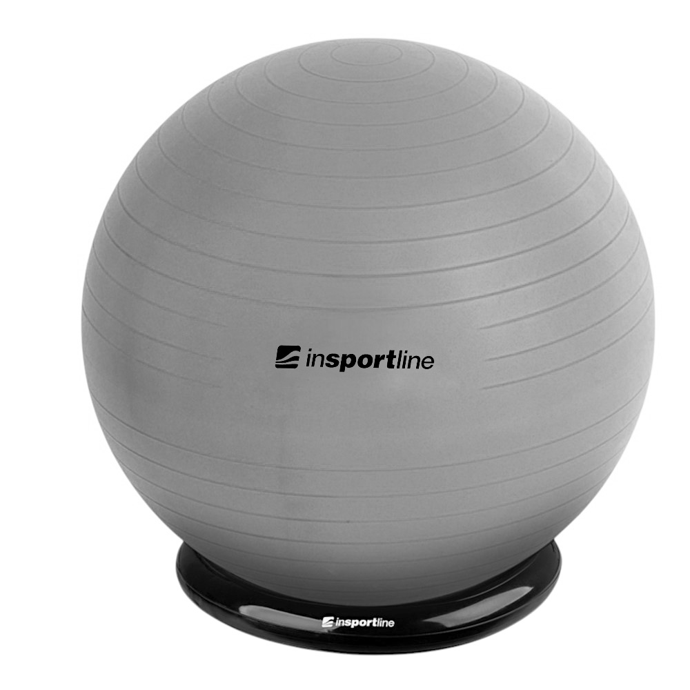 Gimnasztikai labda inSPORTline Top Ball 85 cm alappal  szürke Insportline