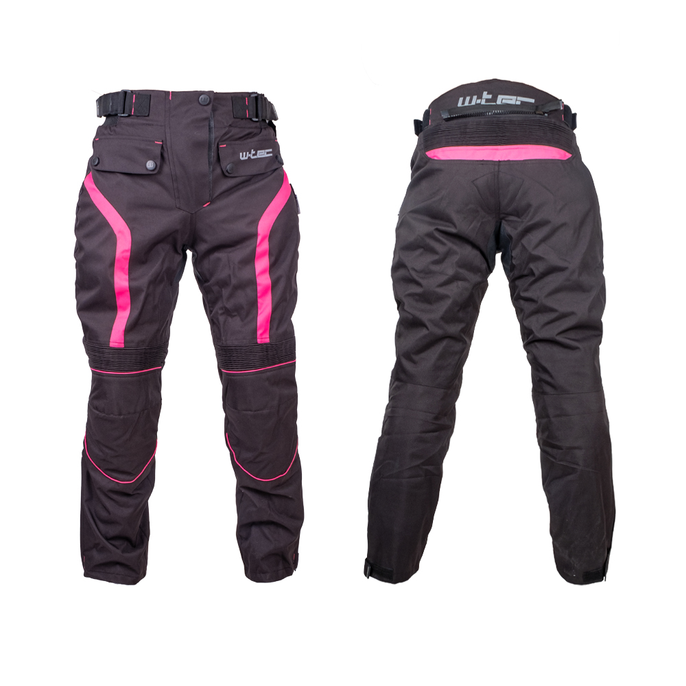 Női motoros nadrág W-TEC Durmanes Lady  fekete-rózsaszín  XXL W-tec
