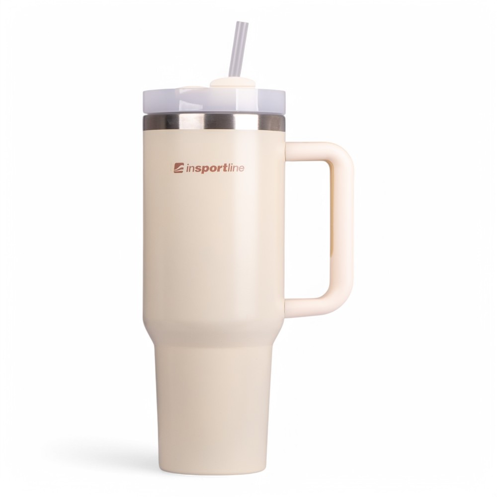 Termosz inSPORTline Misakafi Tumbler 1200 ml  bézs Insportline
