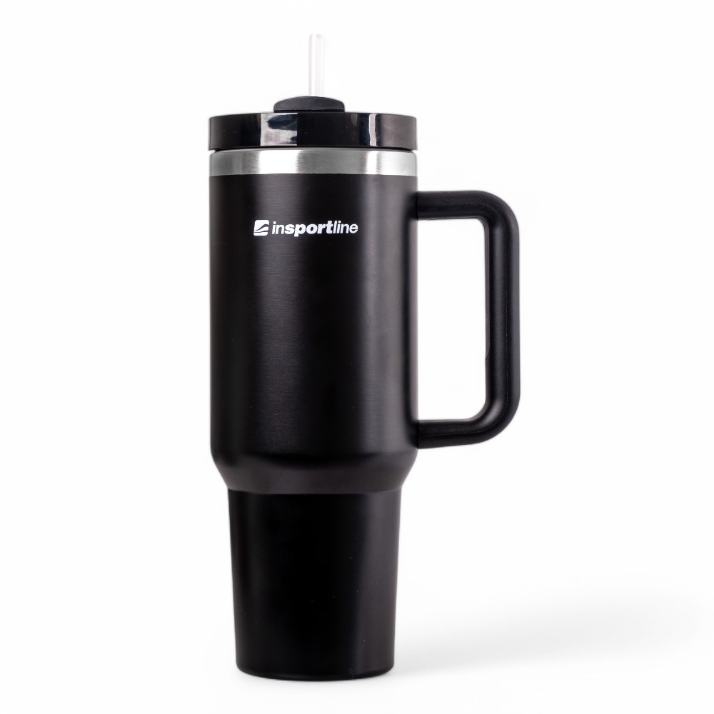 Termosz inSPORTline Misakafi Tumbler 1200 ml  fekete Insportline