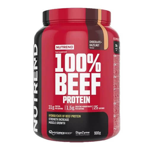 NUTREND 100% Beef Protein csoki-mogyoró 900g Nutrend