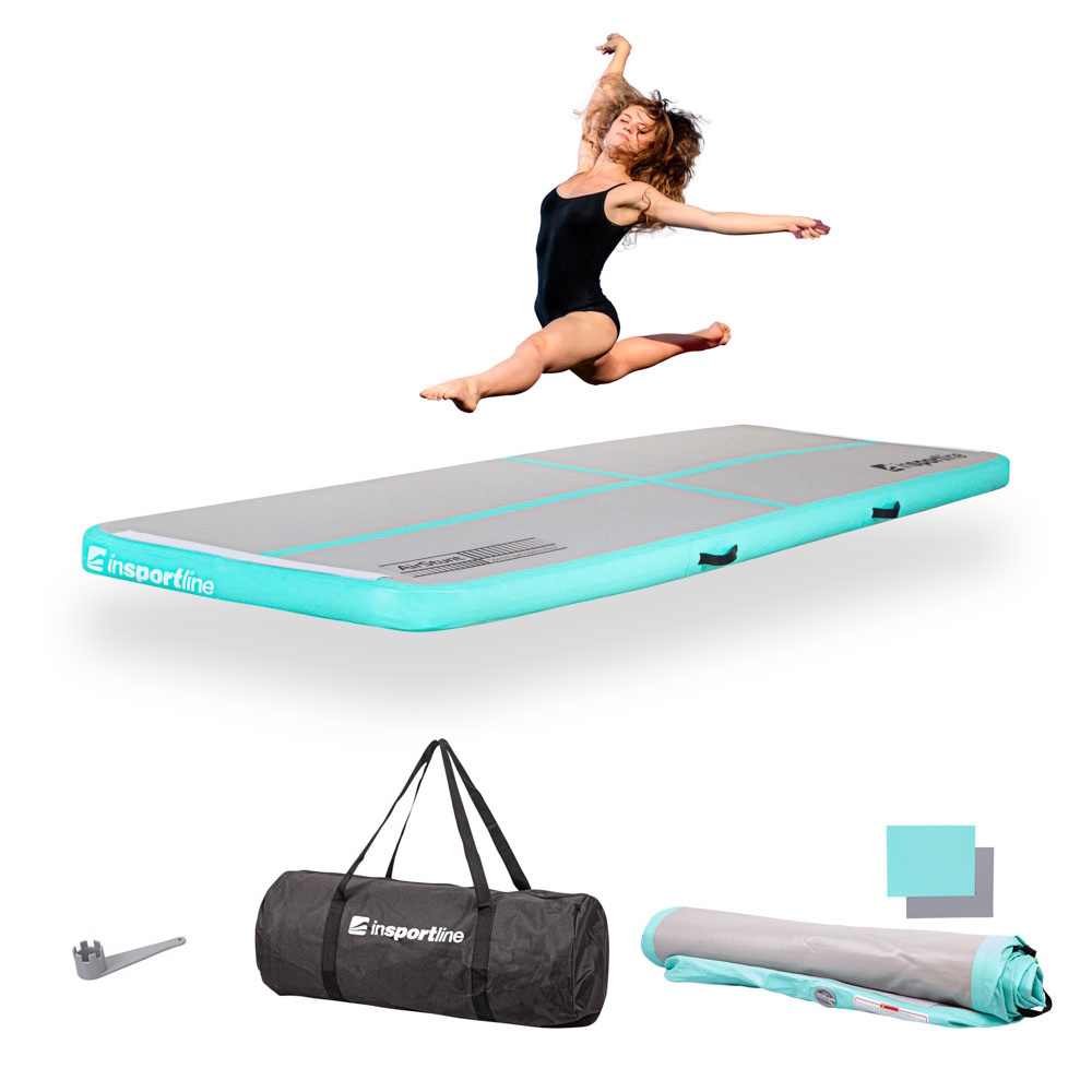 Airtrack inSPORTline Airstunt 300x100x10 cm fehér