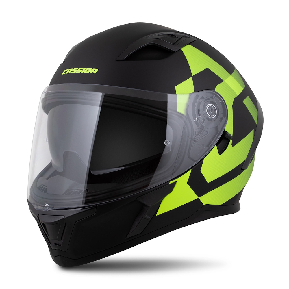 Motoros bukósisak Cassida Orbit Grind fekete matt/fluor sárga