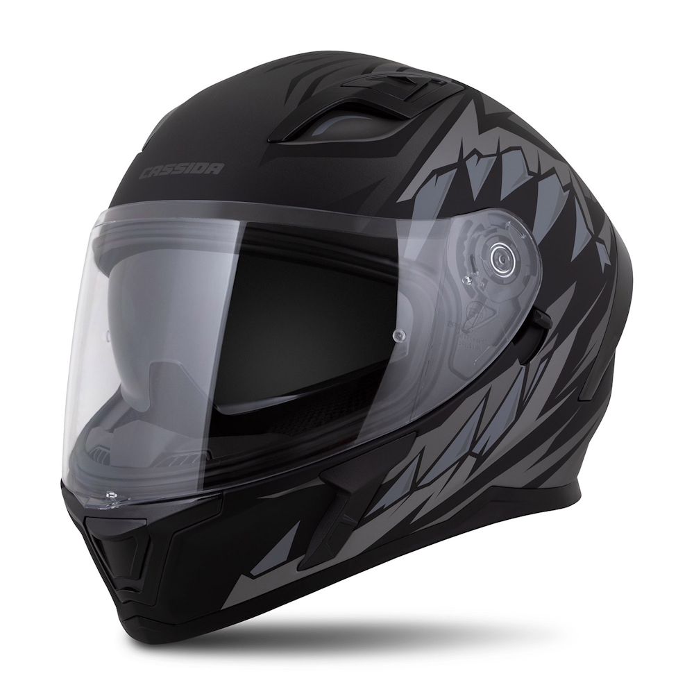 Motoros bukósisak Cassida Orbit StriX fekete matt/szürke