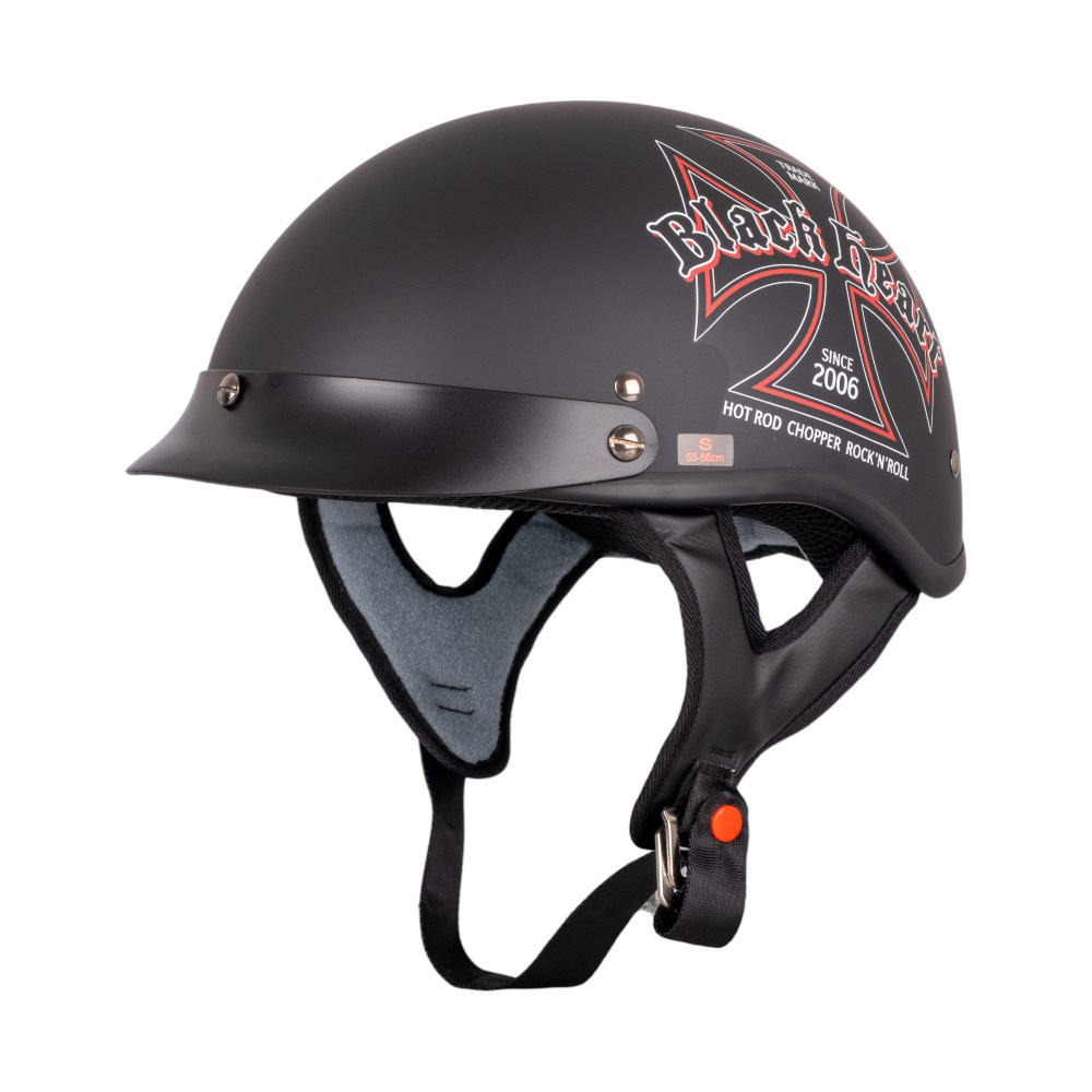 Motoros bukósisak W-TEC Black Heart V531 Iron Cross  DOT jóváhagyás