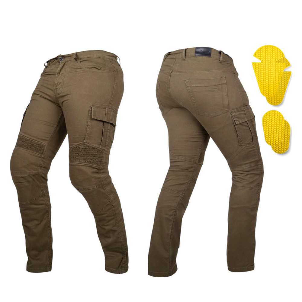 Motoros farmernadrág W-TEC Wallbridge Olive olivazöld 42/34 W-tec