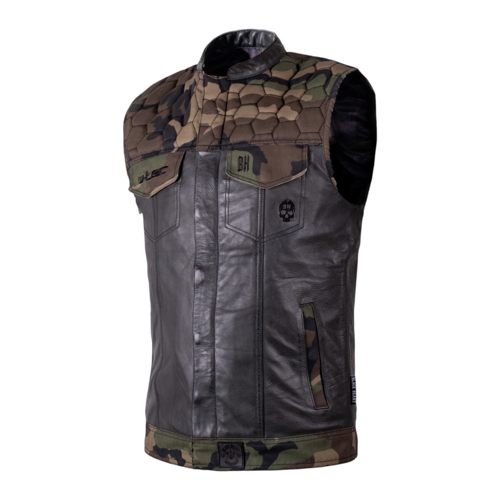 Motoros mellény W-TEC Black Heart Regimento rugalmas anyag