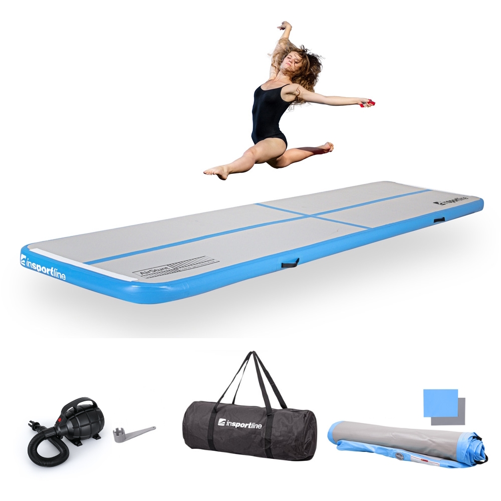 Airtrack elektromos pumpával inSPORTline Airstunt 400x100x10 cm