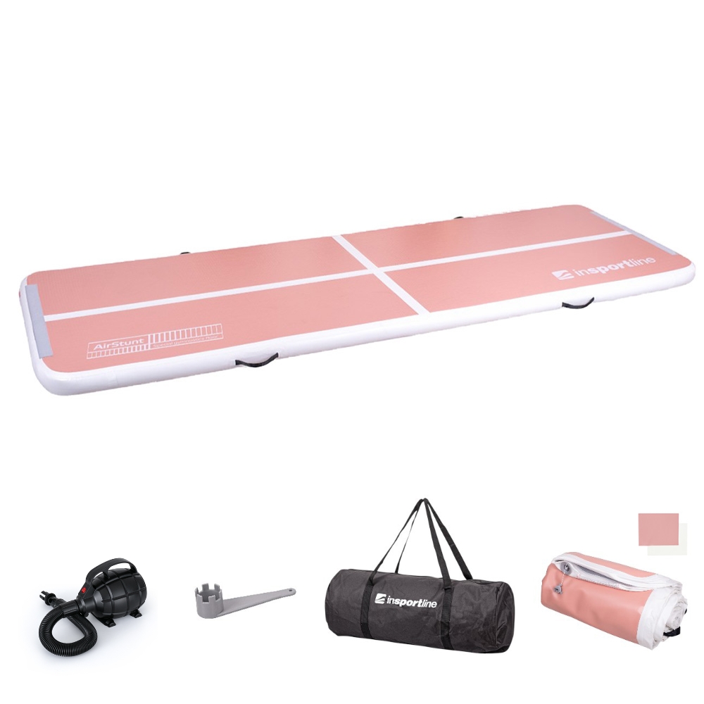 Airtrack elektromos pumpával inSPORTline Airstunt 400x100x10 cm