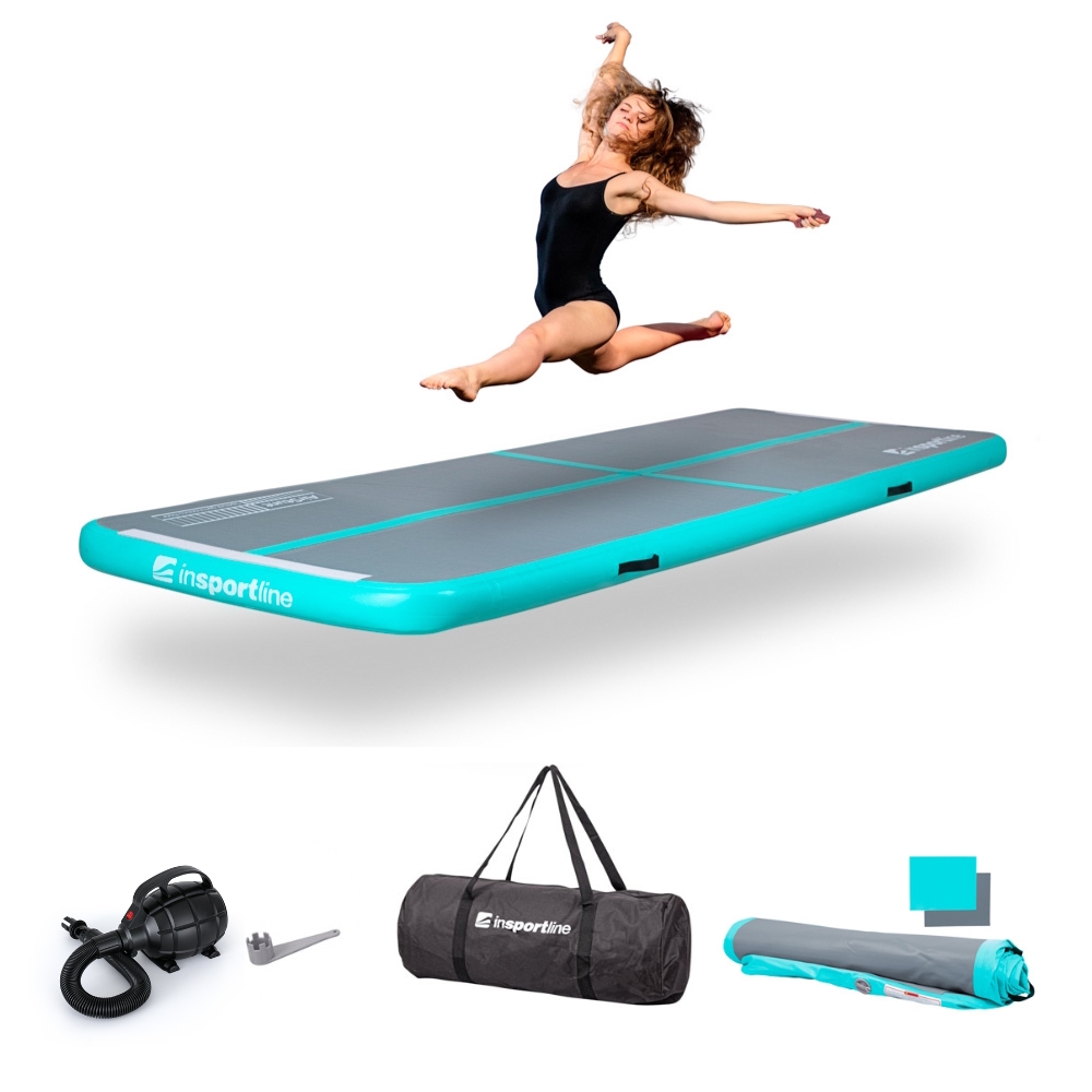 Airtrack elektromos pumpával inSPORTline Airstunt 400x100x10 cm