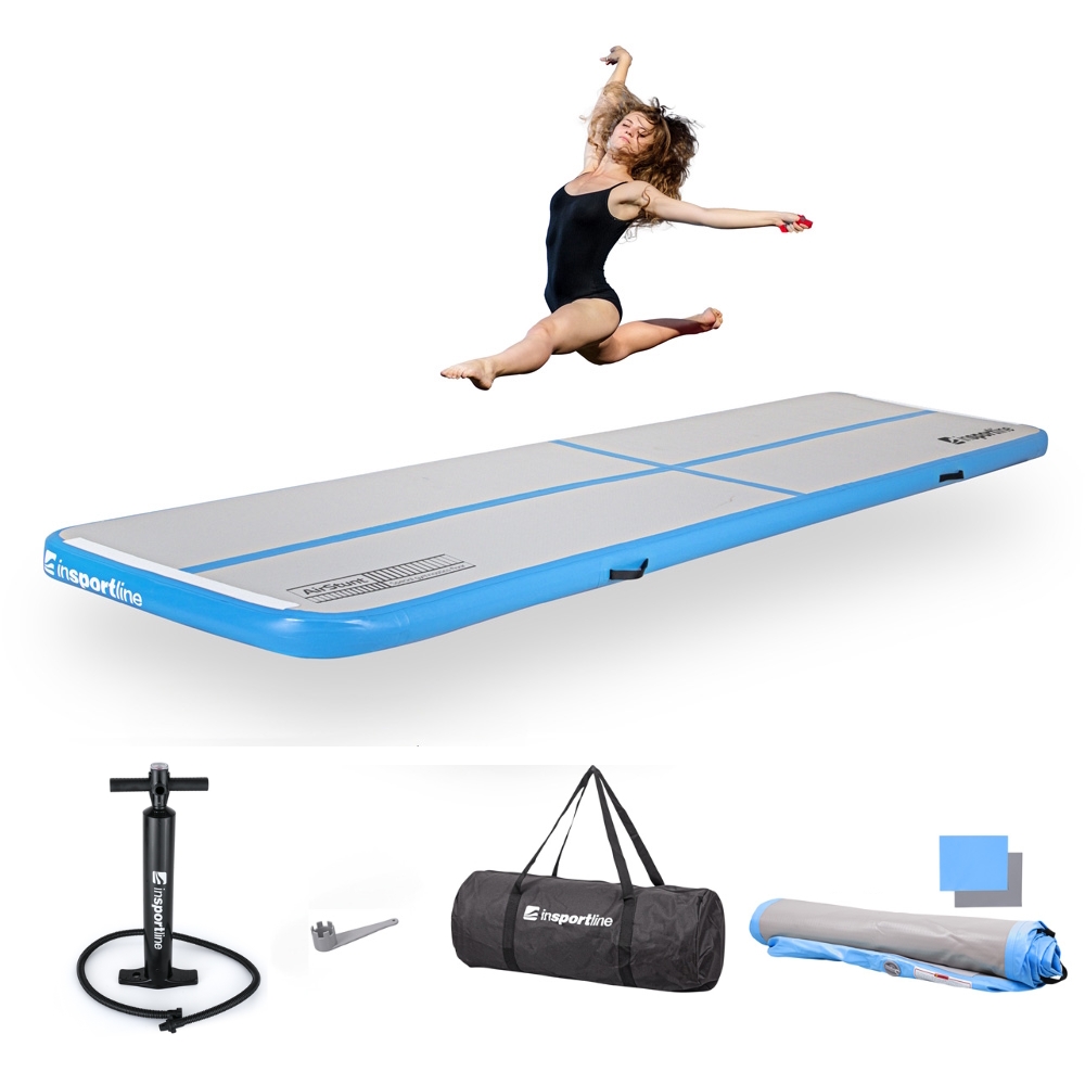 Airtrack kézi pumpával inSPORTline Airstunt 400x100x10 cm
