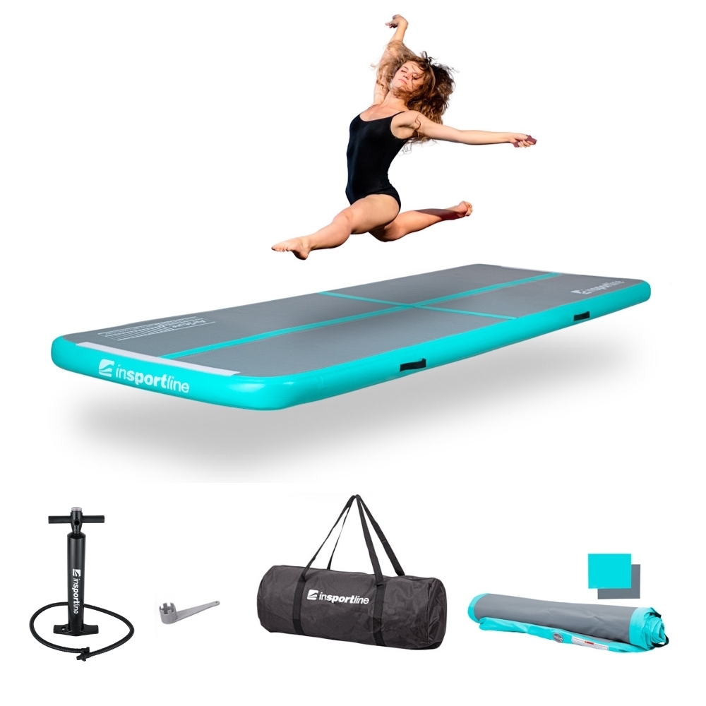 Airtrack kézi pumpával inSPORTline Airstunt 400x100x10 cm