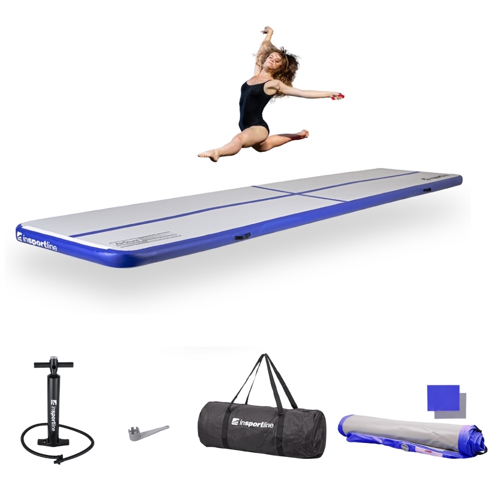 Airtrack kézi pumpával inSPORTline Airstunt 500x100x10 cm