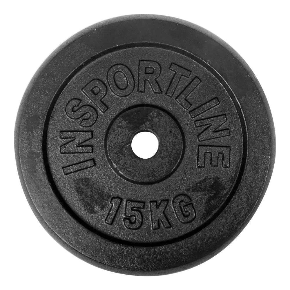 Öntöttvas súlyzótárcsa inSPORTline CastCzech 15 kg 30 mm