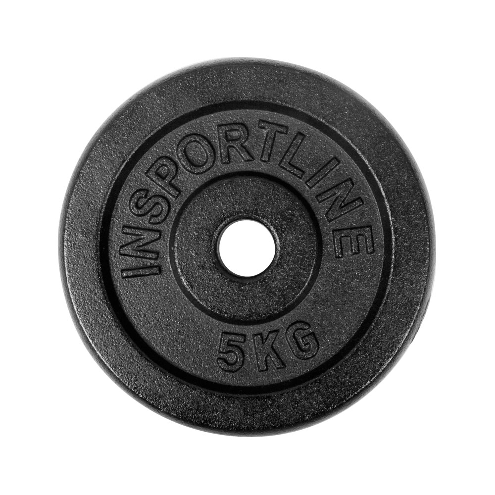 Öntöttvas súlyzótárcsa inSPORTline CastCzech 5 kg 30 mm