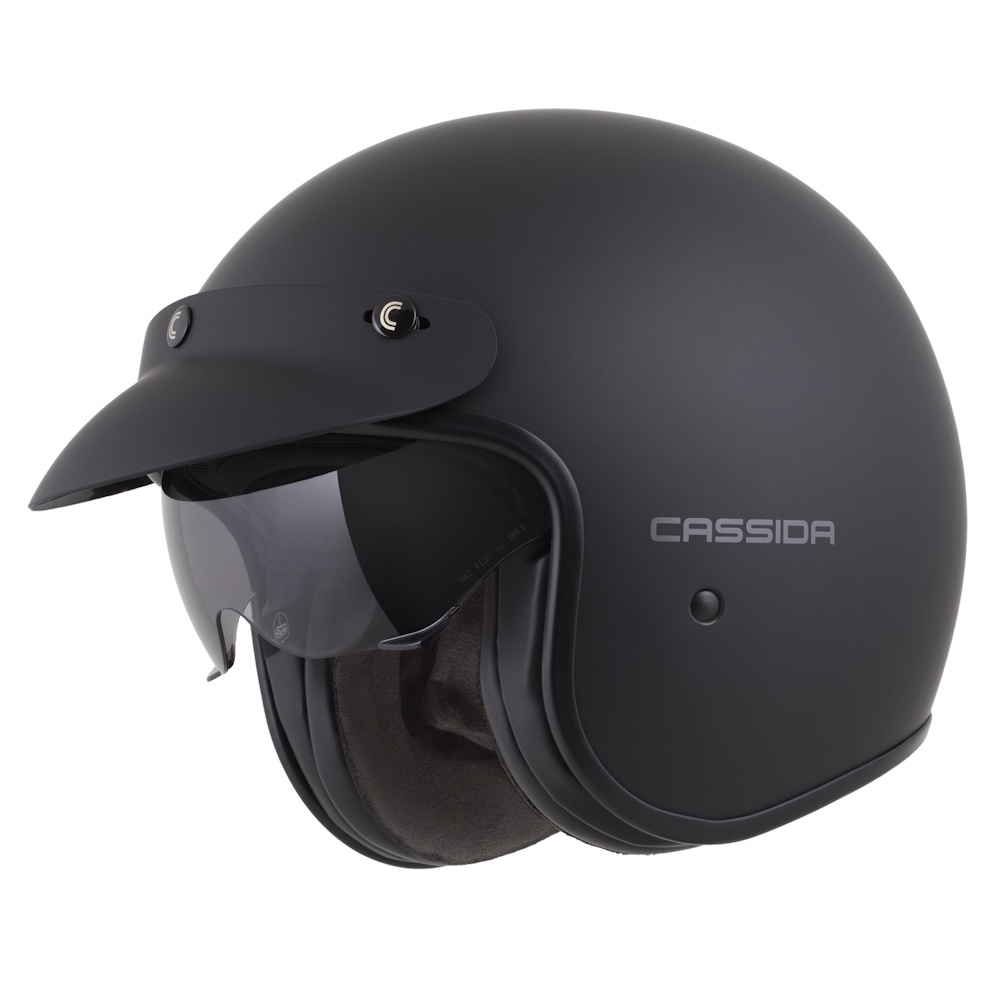 Motoros bukósisak Cassida Oxygen Solid 2.0 fekete matt/sötétszürke